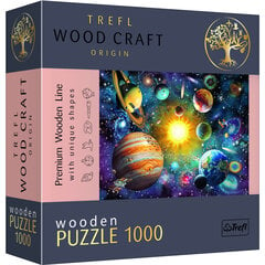 Dėlionė Trefl Wood Craft Origin Saulės sistema, 1000d kaina ir informacija | Dėlionės (puzzle) | pigu.lt
