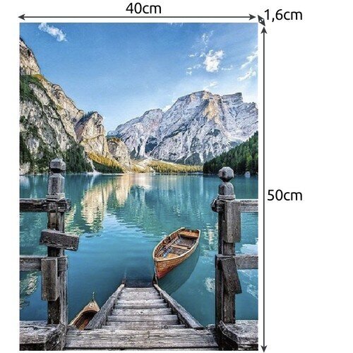Tapyba pagal skaičius Ežeras ir kalnai Maaleo, 40 x 50 cm цена и информация | Tapyba pagal skaičius | pigu.lt