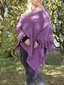 Pončas moterims Teddy, violetinis kaina ir informacija | Megztiniai moterims | pigu.lt