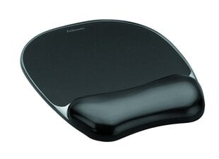 MOUSE PAD CRYSTAL GEL/BLACK 9112101 FELLOWES цена и информация | Мыши | pigu.lt