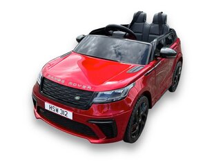 Детский электромобиль Range Rover Velar 12v с музыкальным модулем красный лакированны цена и информация | Электромобили для детей | pigu.lt