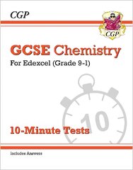 GCSE Chemistry: Edexcel 10-Minute Tests (includes answers) цена и информация | Книги для подростков  | pigu.lt