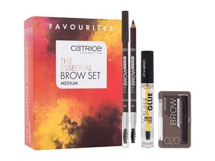 Catrice The Essential Medium Eyebrow Set для женщин: карандаш для бровей, 1,4 г + тени для бровей, 4 г + гель для бровей, 4 мл цена и информация | Карандаши, краска для бровей | pigu.lt