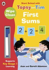Wipe-Clean First Sums: Start School with Topsy and Tim kaina ir informacija | Knygos mažiesiems | pigu.lt