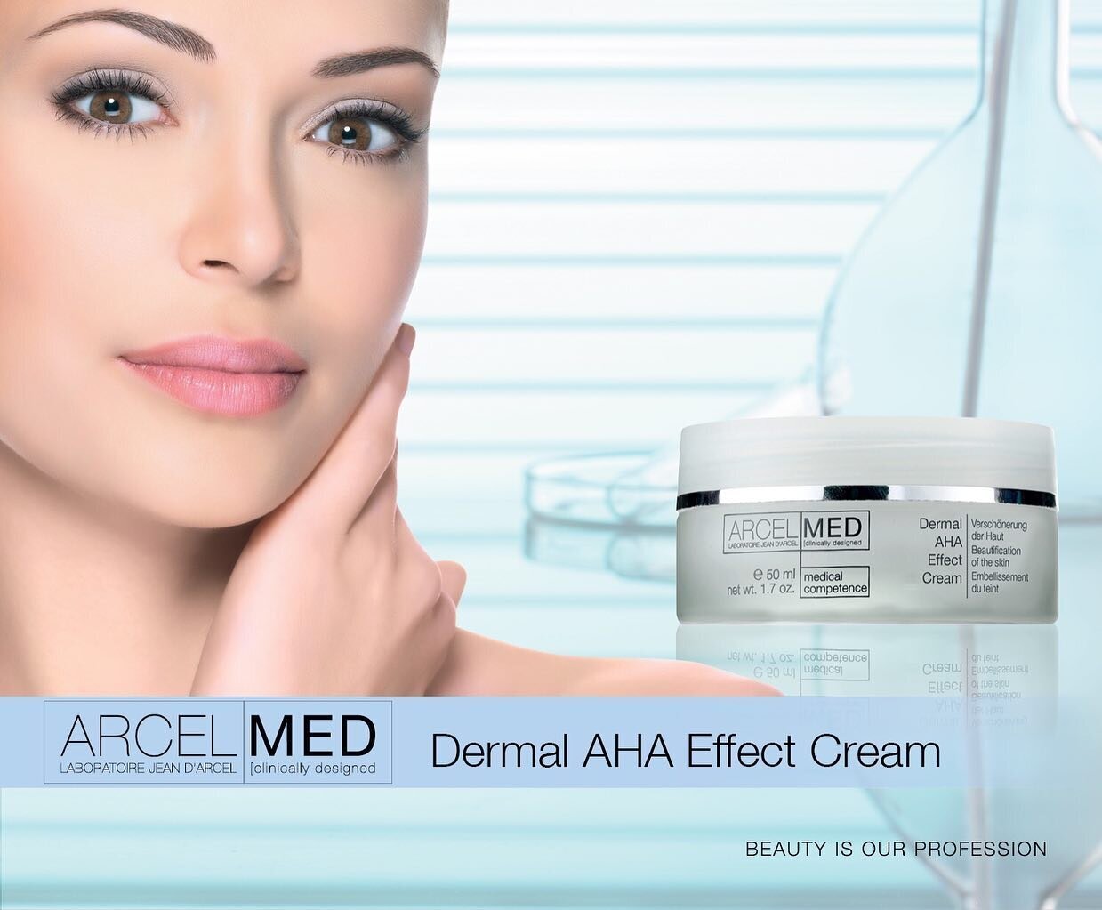 Veido kremas su AHA rūgštimis Jean D'Arcel Arcelmed Dermal AHA Effect Cream, 50 ml kaina ir informacija | Veido kremai | pigu.lt