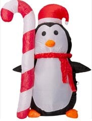 Pripučiamas LED pingvinas, 60x40x120cm цена и информация | Праздничные декорации | pigu.lt