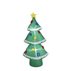 Pripučiama LED Kalėdų eglė, 120x62cm цена и информация | Праздничные декорации | pigu.lt