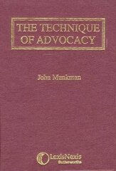 Munkman: The Technique of Advocacy New edition kaina ir informacija | Ekonomikos knygos | pigu.lt