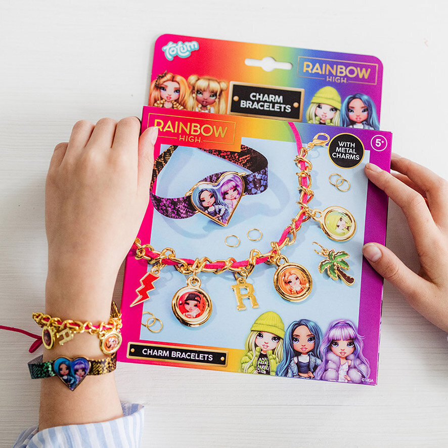 Kūrybinis papuošalų gamybos rinkinys Totum Rainbow High 620414 цена и информация | Žaislai mergaitėms | pigu.lt