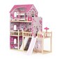 Lėlių namelis su terasa ir čiuožykla Eco Toys HM014075 kaina ir informacija | Žaislai mergaitėms | pigu.lt