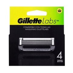 Gillette Labs skutimosi peiliukai, 4 vnt. rinkinys цена и информация | Косметика и средства для бритья | pigu.lt