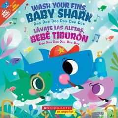 Wash Your Fins, Baby Shark / LÃ¡vate Las Aletas, BebÃ© TiburÃ³n (Bilingual) kaina ir informacija | Knygos paaugliams ir jaunimui | pigu.lt