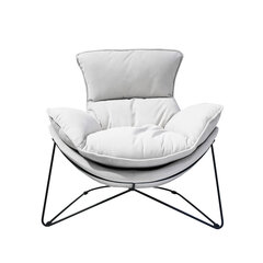 Кресло ДИВА светло-серый цена и информация | Кресла в гостиную | pigu.lt