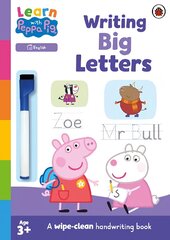 Learn with Peppa: Writing Big Letters: Wipe-Clean Activity Book kaina ir informacija | Knygos paaugliams ir jaunimui | pigu.lt