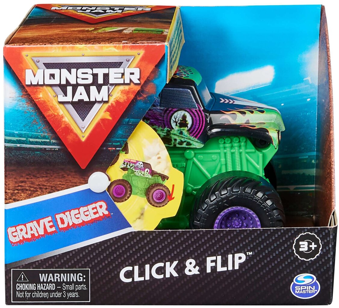 Mašinėlė Spin Master Monster Jam Grave Digger 1:43 kaina ir informacija | Žaislai berniukams | pigu.lt