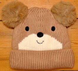 Kepurė vaikams Moraj Teddy Bear, ruda kaina ir informacija | Kepurės, pirštinės, kaklaskarės kūdikiams | pigu.lt