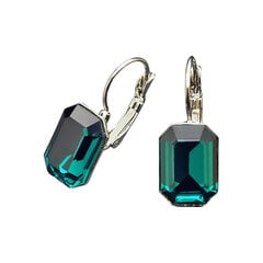 Серьги Лурдес (Emerald) с кристаллами Swarovski™ цена и информация | Серьги | pigu.lt