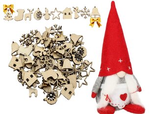 Kalėdinių pakabukų rinkinys, 27 cm, 100 vnt. kaina ir informacija | Eglutės žaisliukai, viršūnės | pigu.lt
