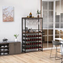 Costway daugiafunkcinė vyno lentyna, 32 buteliams kaina ir informacija | Virtuvės įrankiai | pigu.lt
