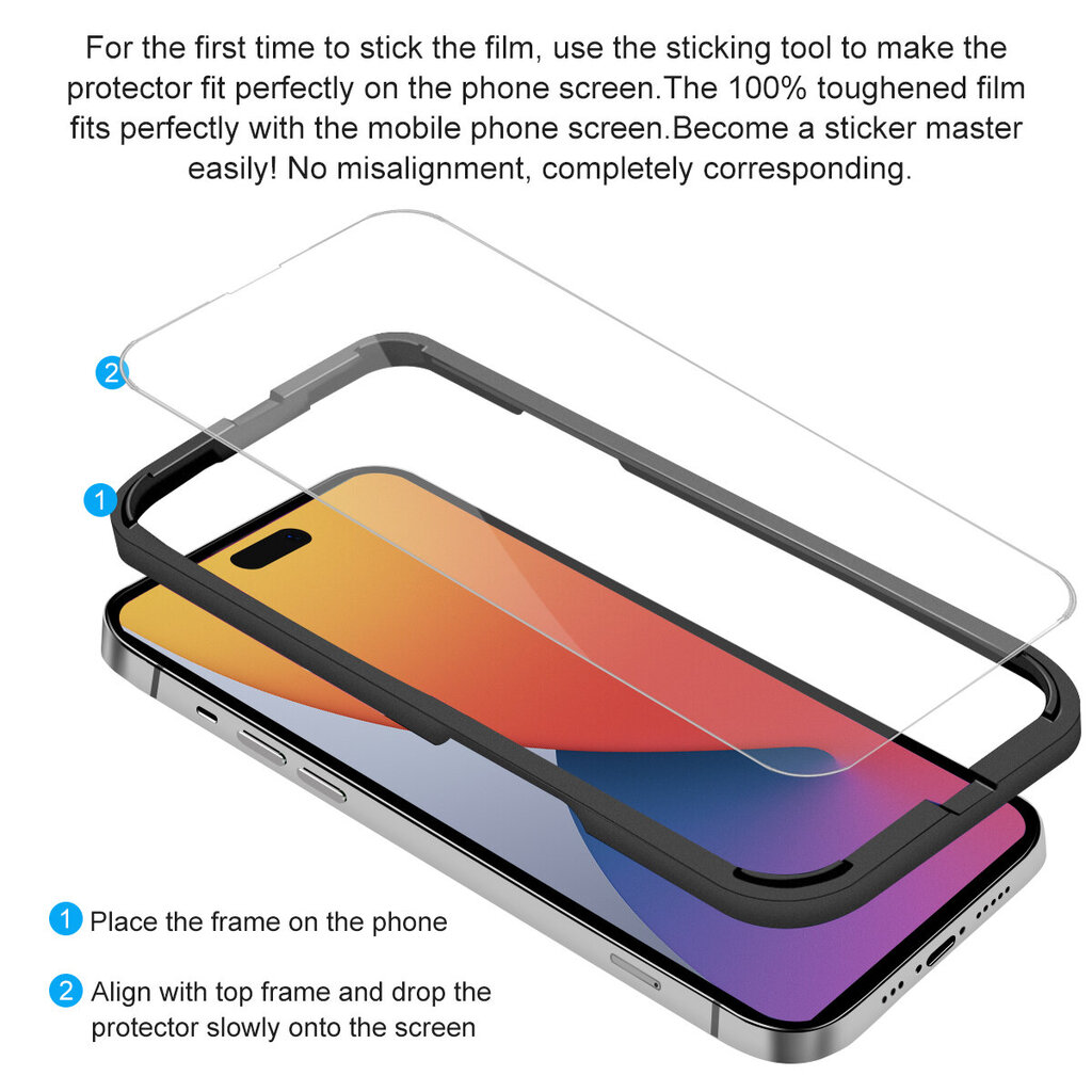 Dazzle Color Curved Edge, 3vnt. kaina ir informacija | Apsauginės plėvelės telefonams | pigu.lt