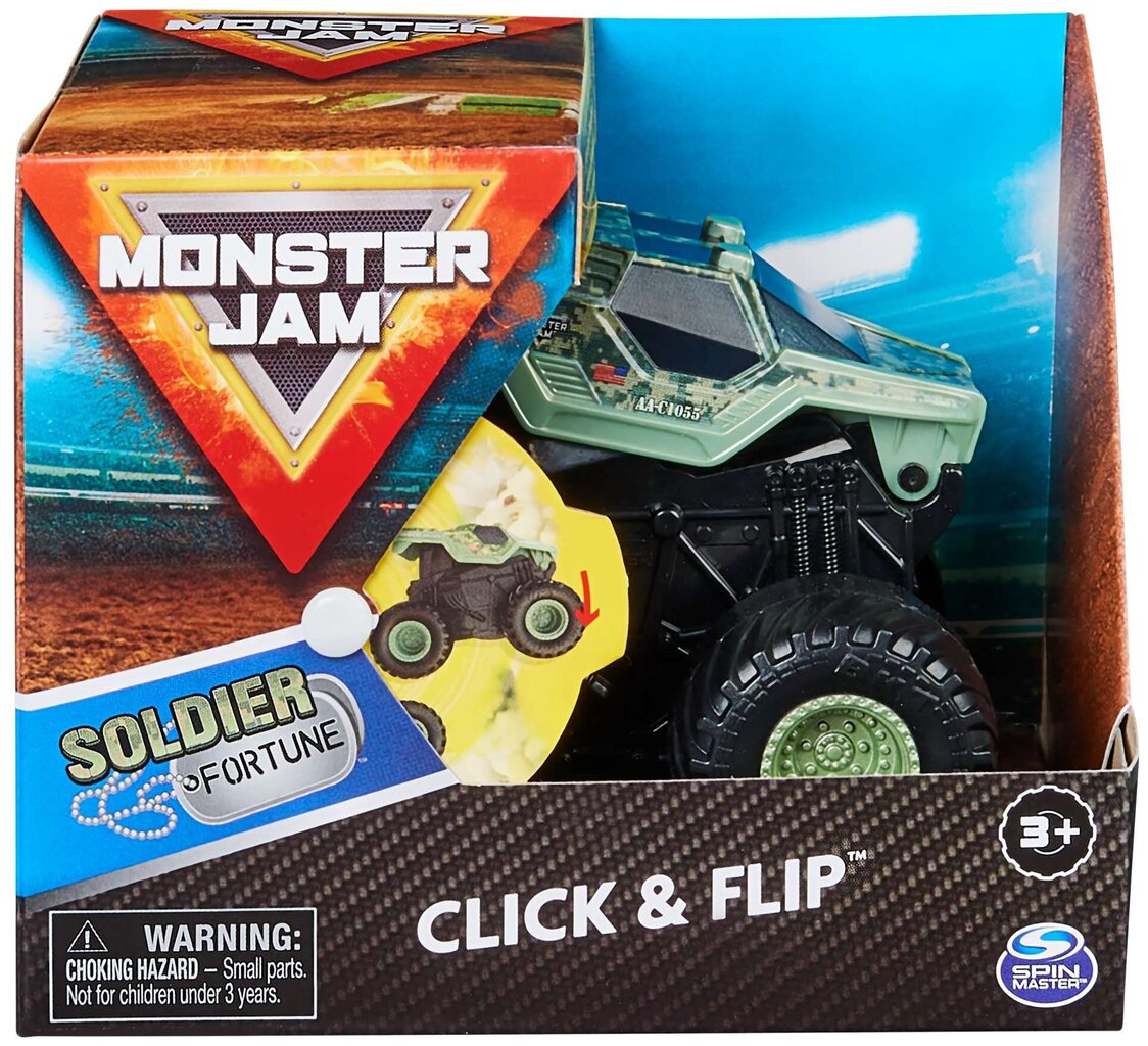 Automobilis Spin Master Monster Jam Soldier Fortune 1:43 цена и информация | Žaislai berniukams | pigu.lt