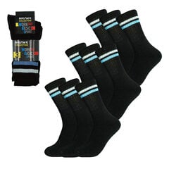 Мужские спортивные носки 3 пары, Bisoks 11011K, чёрные, 3 шт. цена и информация | Мужские носки | pigu.lt