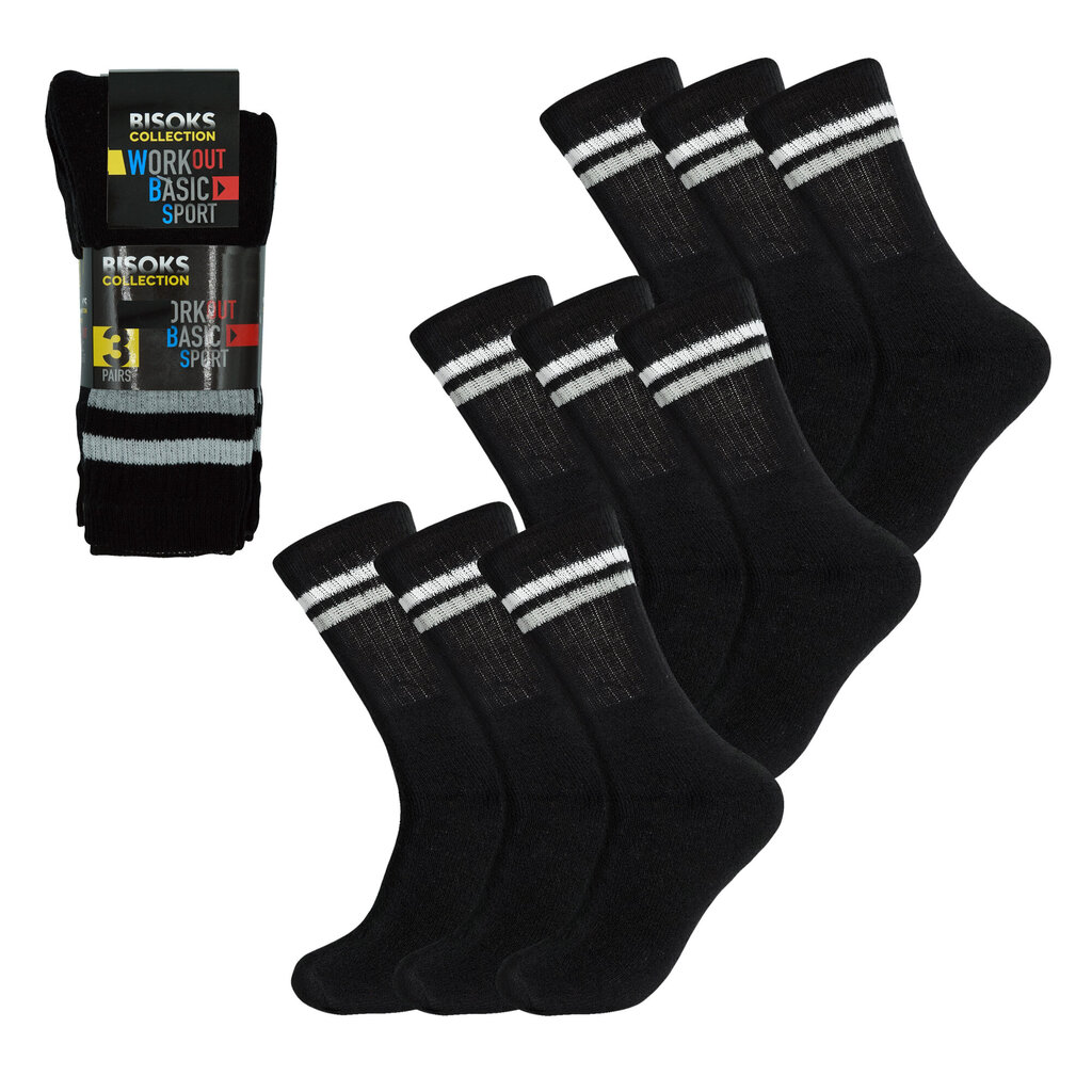 Kojinės vyrams Bisoks 11011K, juodos, 3 poros kaina ir informacija | Vyriškos kojinės | pigu.lt