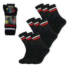 Мужские спортивные носки 3 пары, Bisoks 11011K, чёрные, 3 шт. цена и информация | Мужские носки | pigu.lt