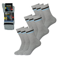 Мужские спортивные носки, 3 пары Bisoks, 11011K серые, 3 шт. цена и информация | Мужские носки | pigu.lt
