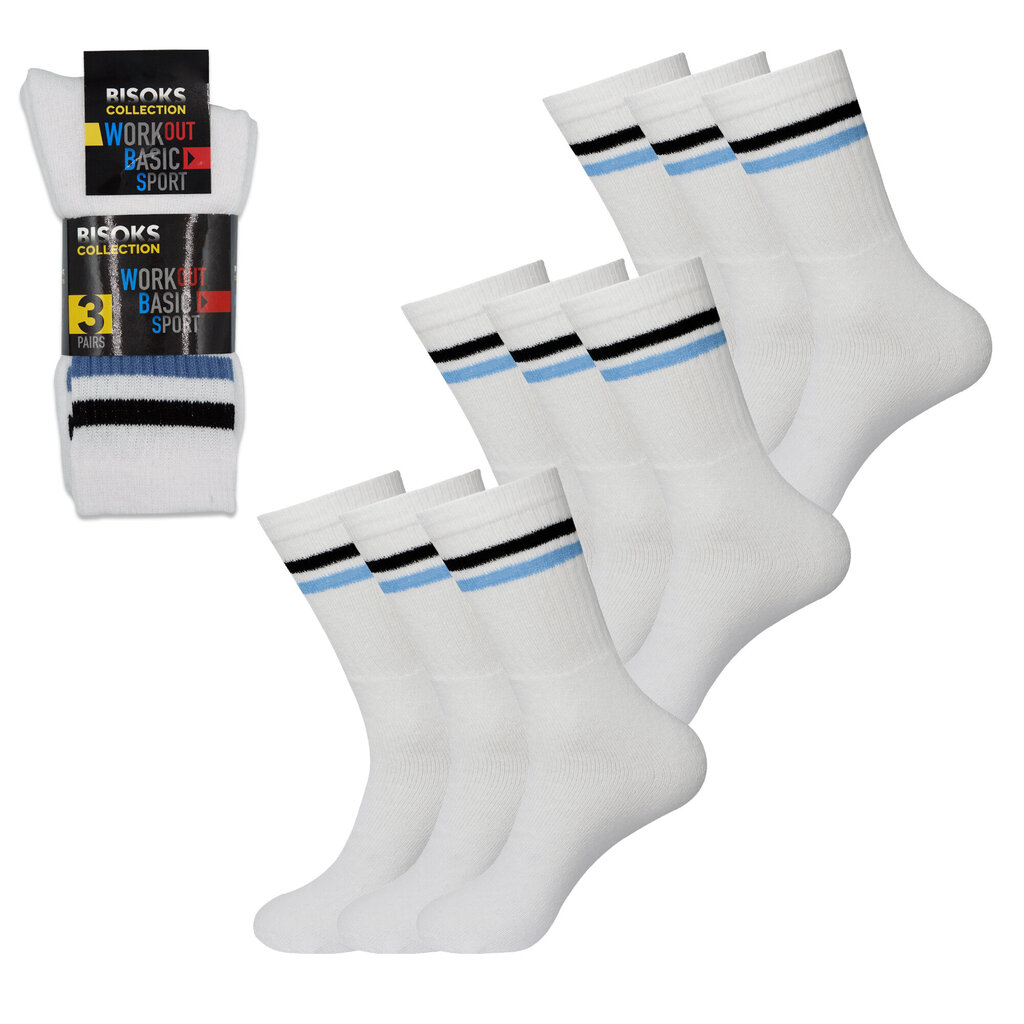 Kojinės vyrams Bisoks 11011K, baltos, 3 poros kaina ir informacija | Vyriškos kojinės | pigu.lt