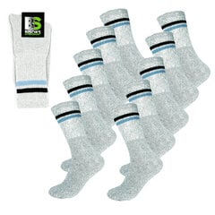 Мужские спортивные носки Bisoks, 11022 серые, 10 пар цена и информация | Мужские носки | pigu.lt