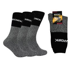 Мужские рабочие носки Bisoks 12168, чёрные, 3 пары цена и информация | Мужские носки | pigu.lt