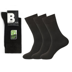 Мужские классические носки Bisoks 12310 коричневые, 3 пары цена и информация | Мужские носки | pigu.lt