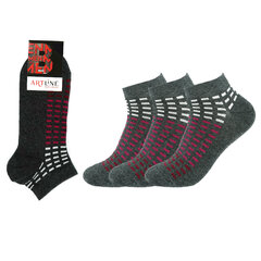 Мужские короткие носки Bisoks 12332, серые, 3 пары цена и информация | Мужские носки | pigu.lt