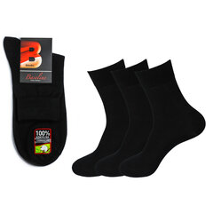 Kojinės vyrams Bisoks 12336, juodos, 3 poros kaina ir informacija | Vyriškos kojinės | pigu.lt