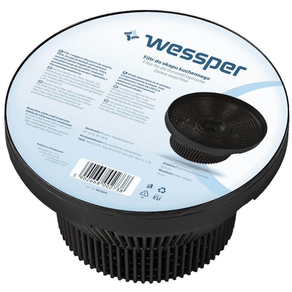 Wessper WES065, 1 vnt. kaina ir informacija | Gartraukių filtrai | pigu.lt