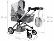 Daugiafunkcinis lėlių vežimėlio rinkinys 2 in 1 kaina ir informacija | Žaislai mergaitėms | pigu.lt
