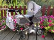Daugiafunkcinis lėlių vežimėlio rinkinys 2 in 1 kaina ir informacija | Žaislai mergaitėms | pigu.lt