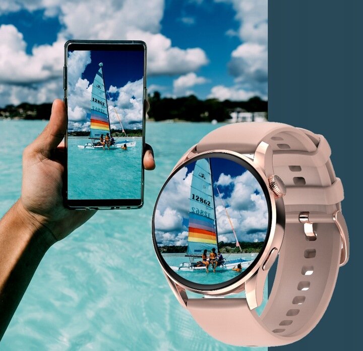 Smartwatch Zaxer ZT3 auksinis kaina ir informacija | Išmanieji laikrodžiai (smartwatch) | pigu.lt