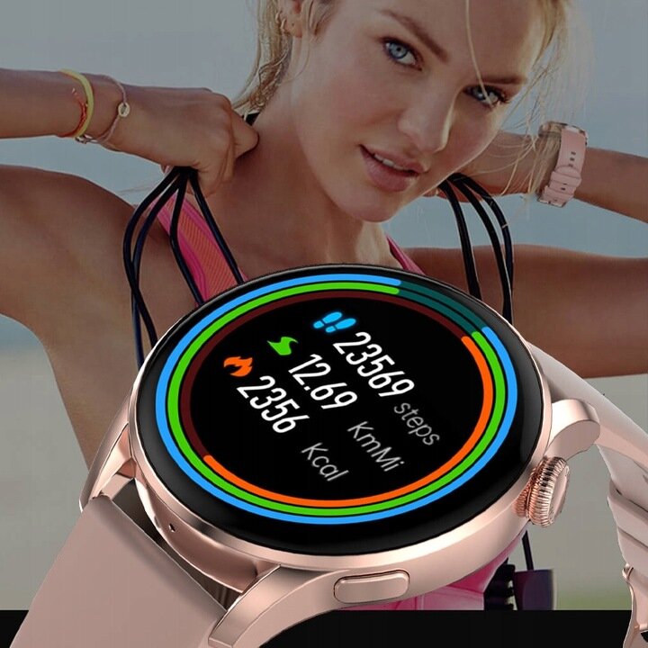 Smartwatch Zaxer ZT3 auksinis kaina ir informacija | Išmanieji laikrodžiai (smartwatch) | pigu.lt