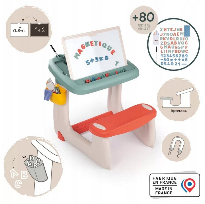 Magnetinė kreidos lenta 2in1, Smoby kaina ir informacija | Lavinamieji žaislai | pigu.lt