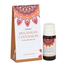 Grynas aromatinis aliejus Sri Lankan Cinnamon, Goloka, 10ml цена и информация | Эфирные, косметические масла, гидролаты | pigu.lt