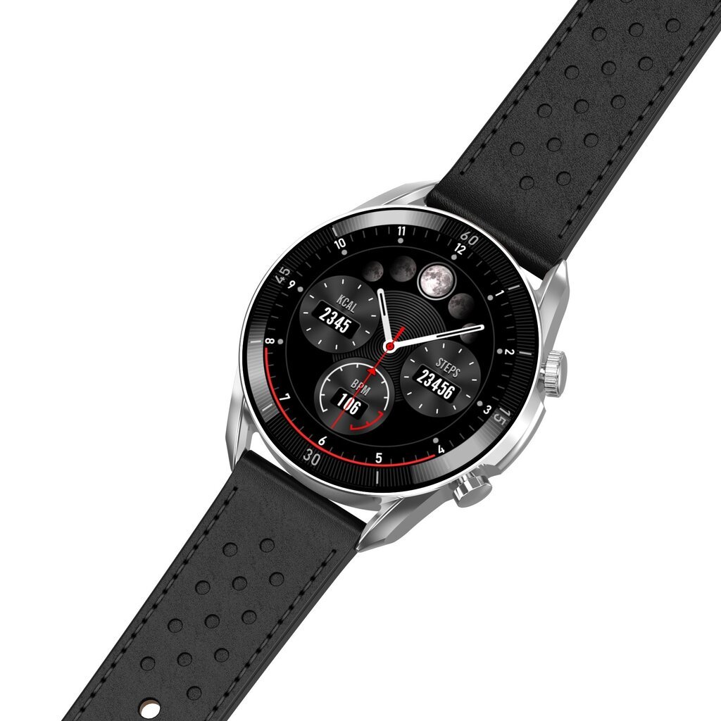 Garett V10 Silver/Black kaina ir informacija | Išmanieji laikrodžiai (smartwatch) | pigu.lt