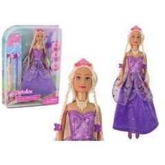 Lėlė - princesė su violetine suknele Lean Toys kaina ir informacija | Žaislai mergaitėms | pigu.lt