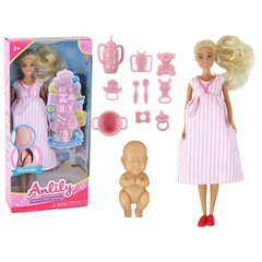 Besilaukianti lėlė su rožine suknele Anlily Lean Toys, 13 d. kaina ir informacija | Žaislai mergaitėms | pigu.lt