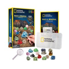 Edukacinis rinkinys National Geographic Rock + Mineral Starter Kit Stem kaina ir informacija | Lavinamieji žaislai | pigu.lt