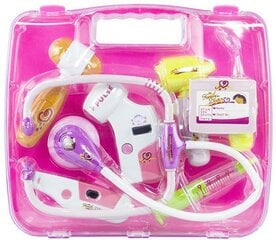 Medicinos įrankių rinkinys dėkle, rožinis kaina ir informacija | Žaislai mergaitėms | pigu.lt