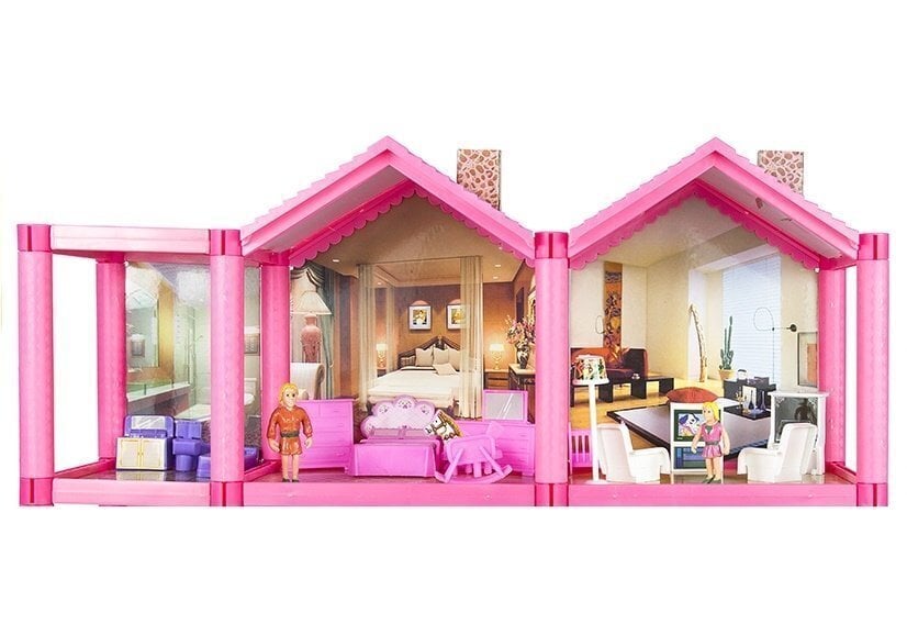 Lėlių namas su priedais ir baldais Doll House kaina ir informacija | Žaislai mergaitėms | pigu.lt