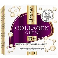 Veido kremas Lirene Collagen Glow 70+, 50 ml цена и информация | Кремы для лица | pigu.lt