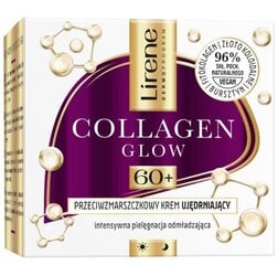 Stangrinamasis veido kremas Lirene Collagen Glow Anti-aging Firming Cream Day/Night 60+, 50 ml цена и информация | Кремы для лица | pigu.lt